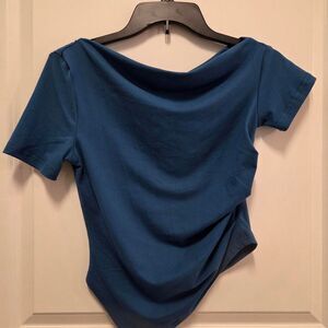 Women's Navy Blue Off-shoulder Blouse